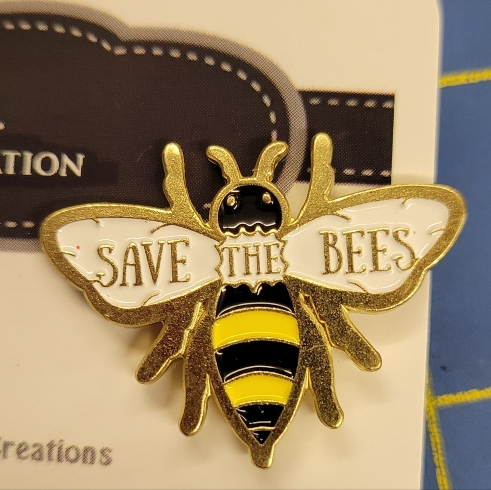 Save the Bees Tack Pin 1"